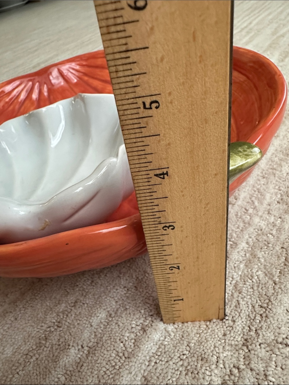 Fitz and Floyd Halloween Ghost Pumpkin Chip Dip Bowl Vintage 1987 Rare Find - Picture 14 of 14